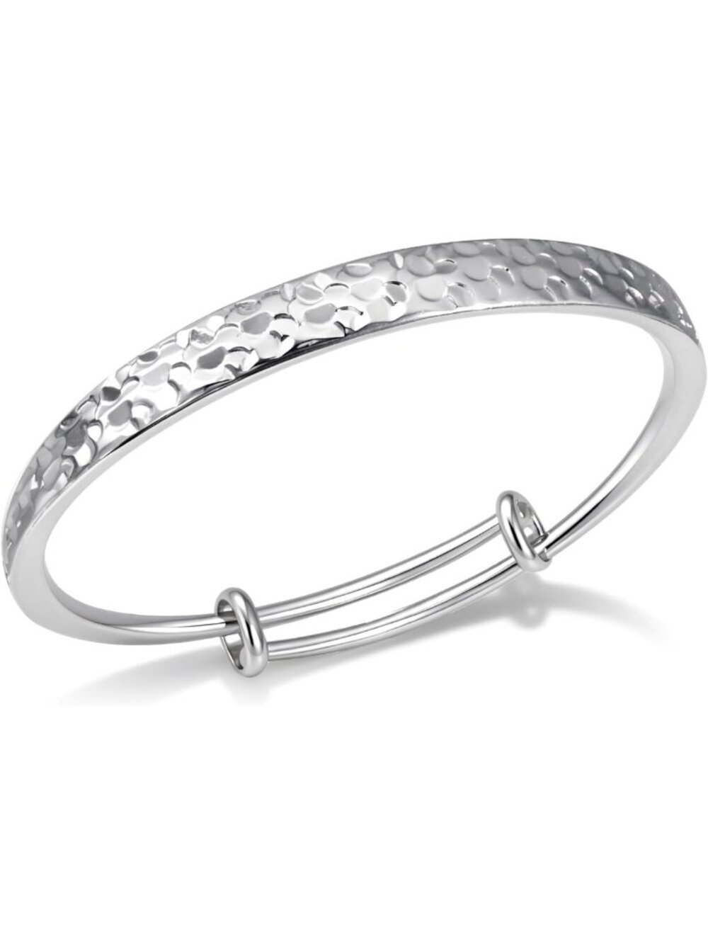 Elegant Hammered Texture Adjustable Cuff Bracelet - Boho Chic Jewelry for Women